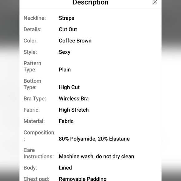 One Piece Tan Brown Cutout Small Swimsuit NWT - Picture 5 of 6